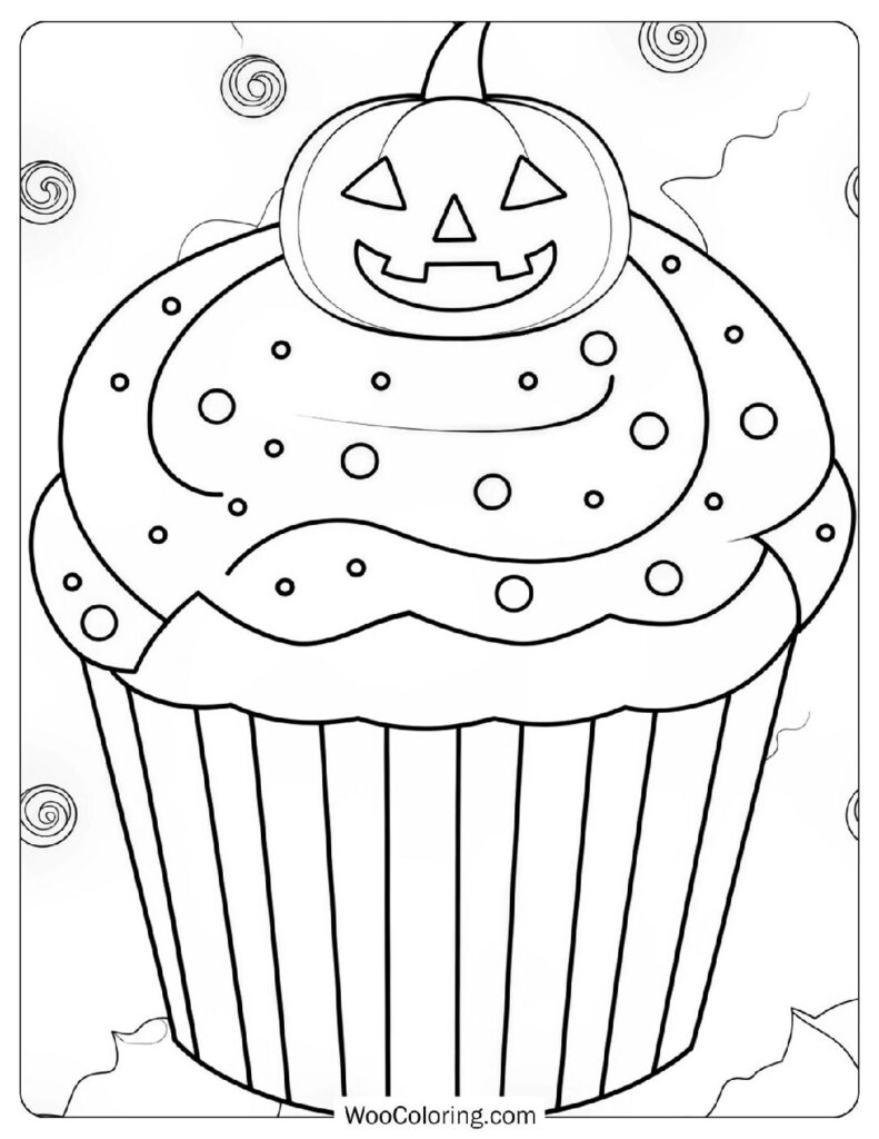 34 Cupcake Coloring Pages  Free PDF To Print  - 5