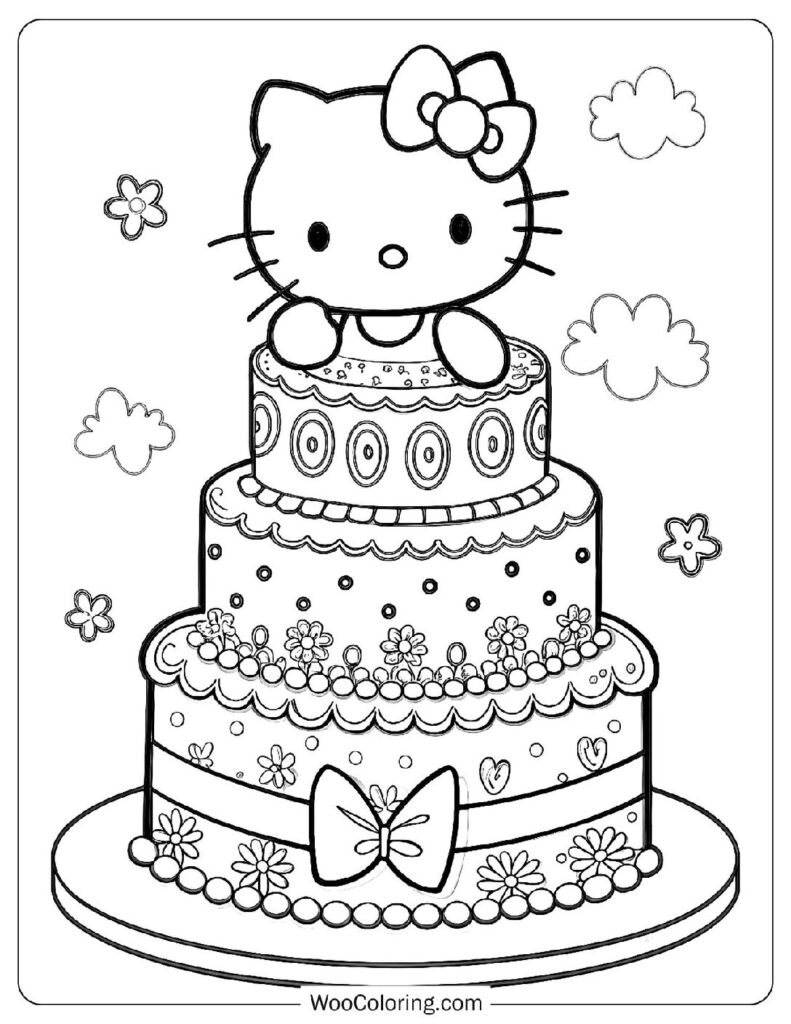 36 Cake Coloring Pages  Free PDF To Print  - 43