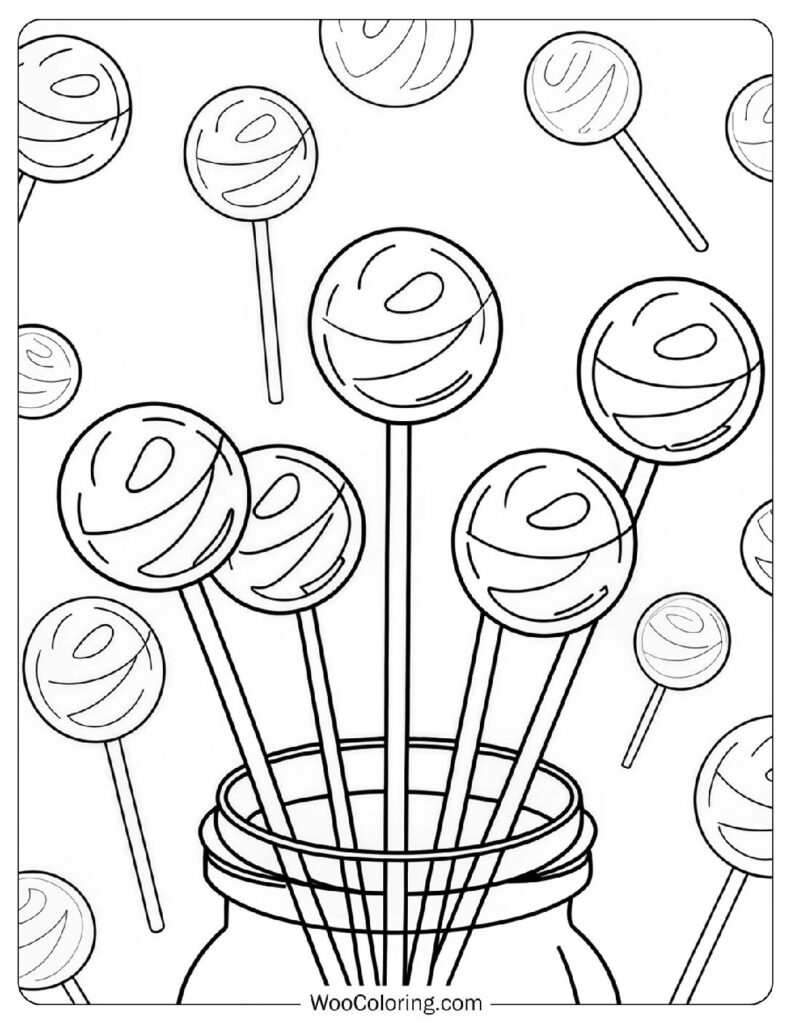 28 Candy Coloring Pages  Free PDF To Print  - 70