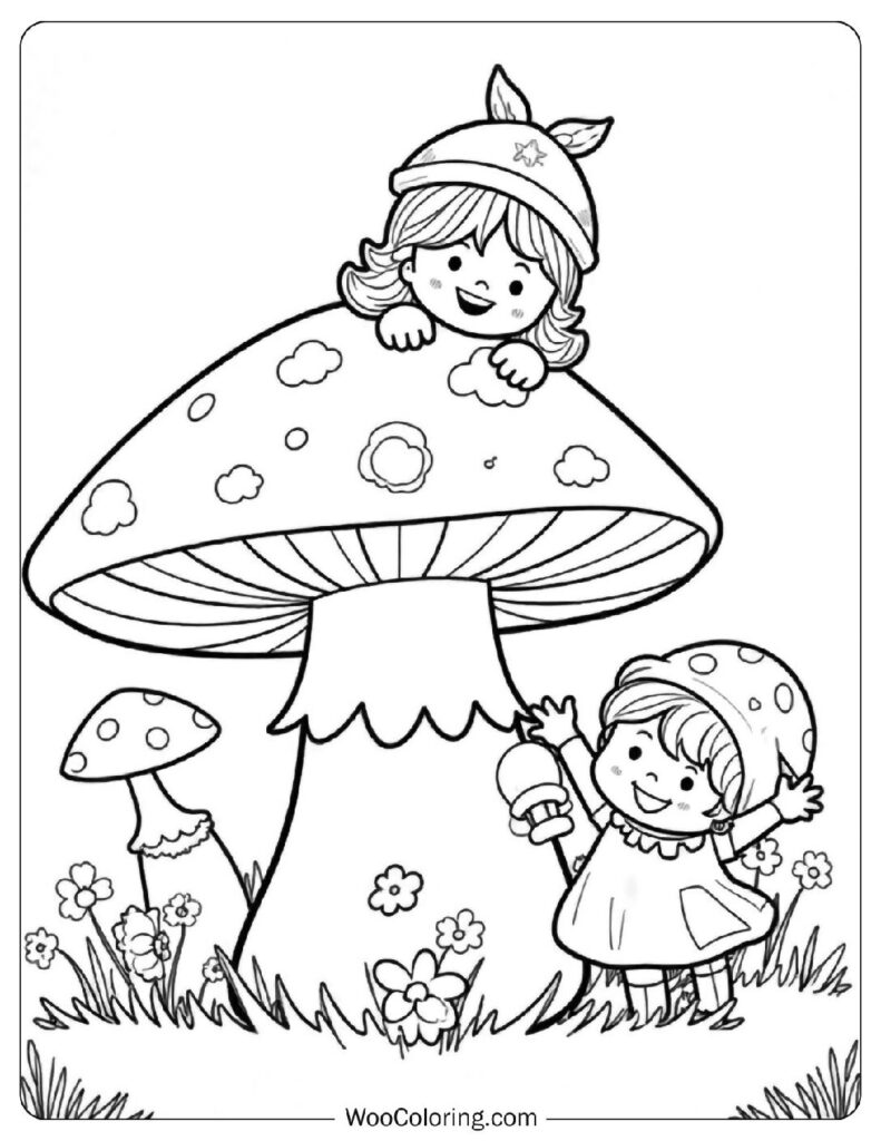 38 Mushroom Coloring Pages  Free PDF To Print  - 6