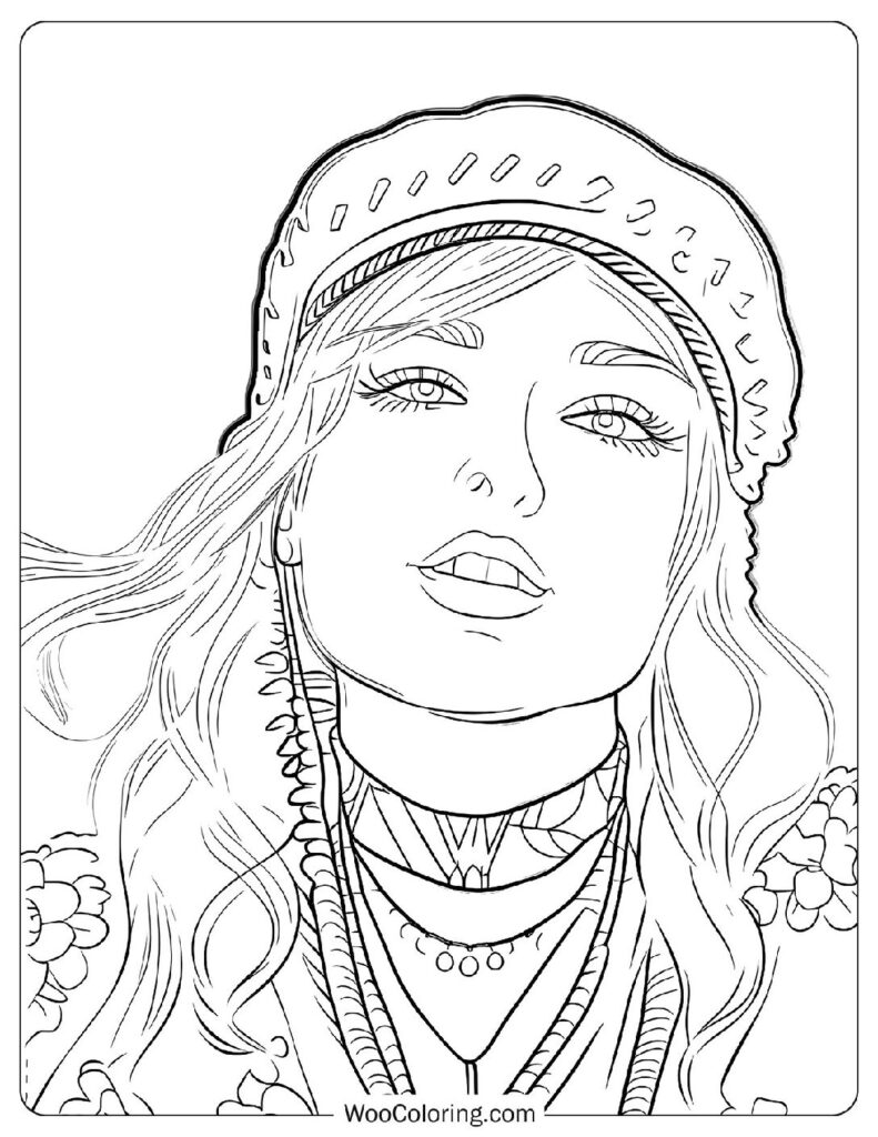 Simple Coloring Page Of Taylor Swift - Look What You Made Me Do