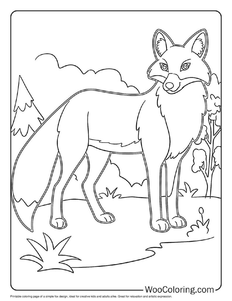 100  Fox coloring pages  Free PDF To Print  - 55