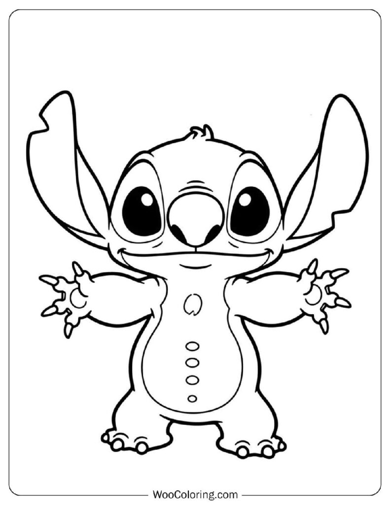60 Lilo & Stitch Coloring Pages (Free PDF To Print) | Woo