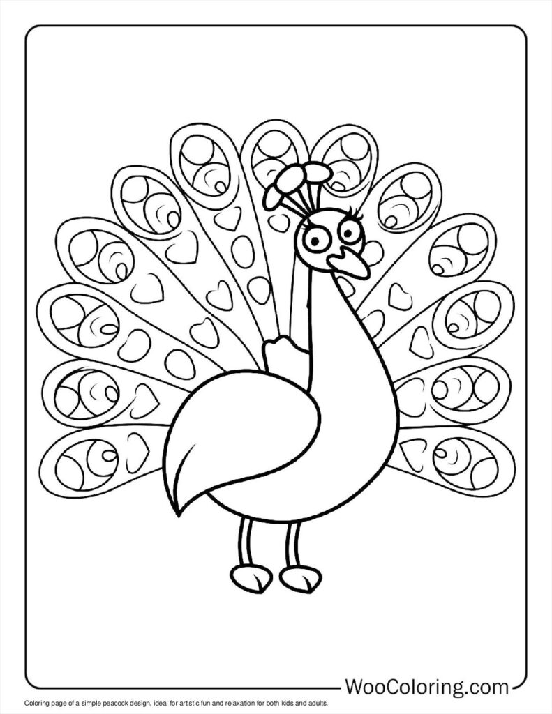 100  Peacock coloring pages  Free PDF To Print  - 33