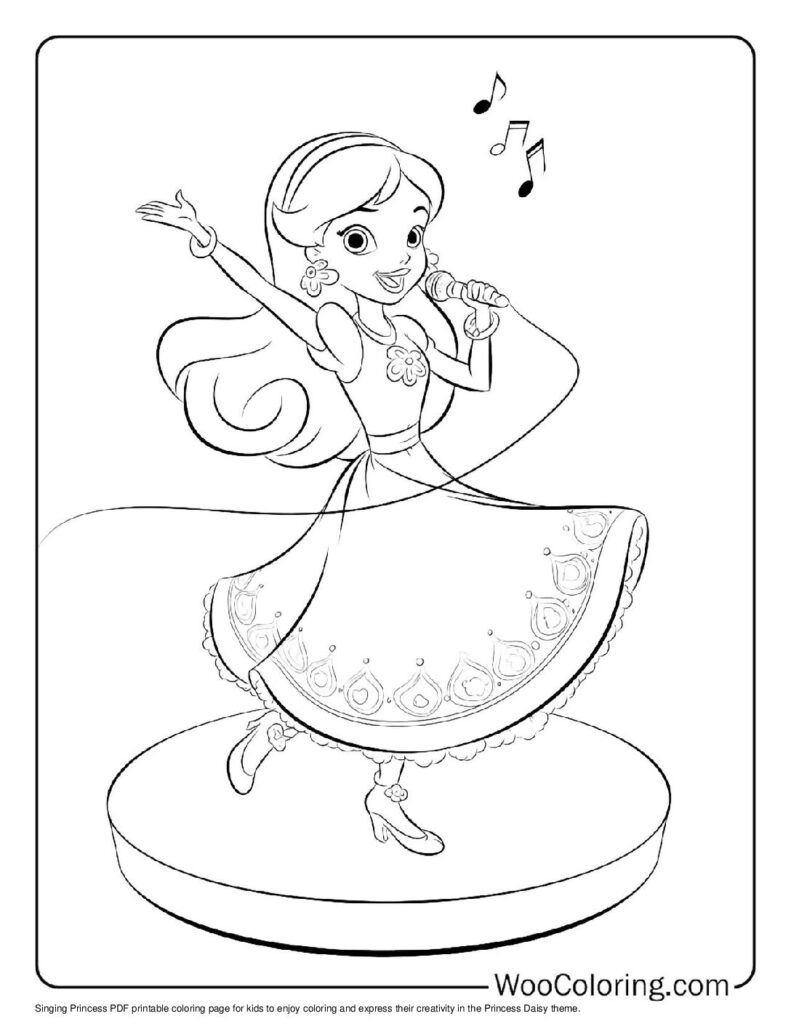 100  Princess Daisy coloring pages  Free PDF To Print  - 6