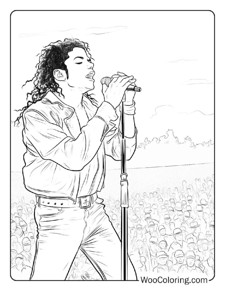 100  Michael Jackson coloring pages  Free PDF To Print  - 34