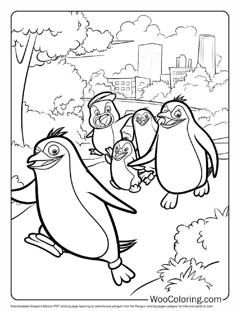 100  Penguin coloring pages  Free PDF To Print  - 51