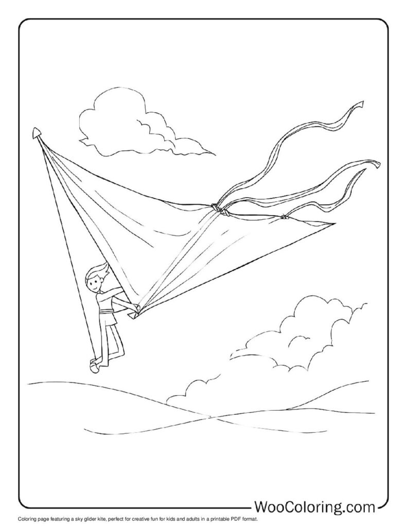 100  Kite coloring pages  Free PDF To Print  - 2