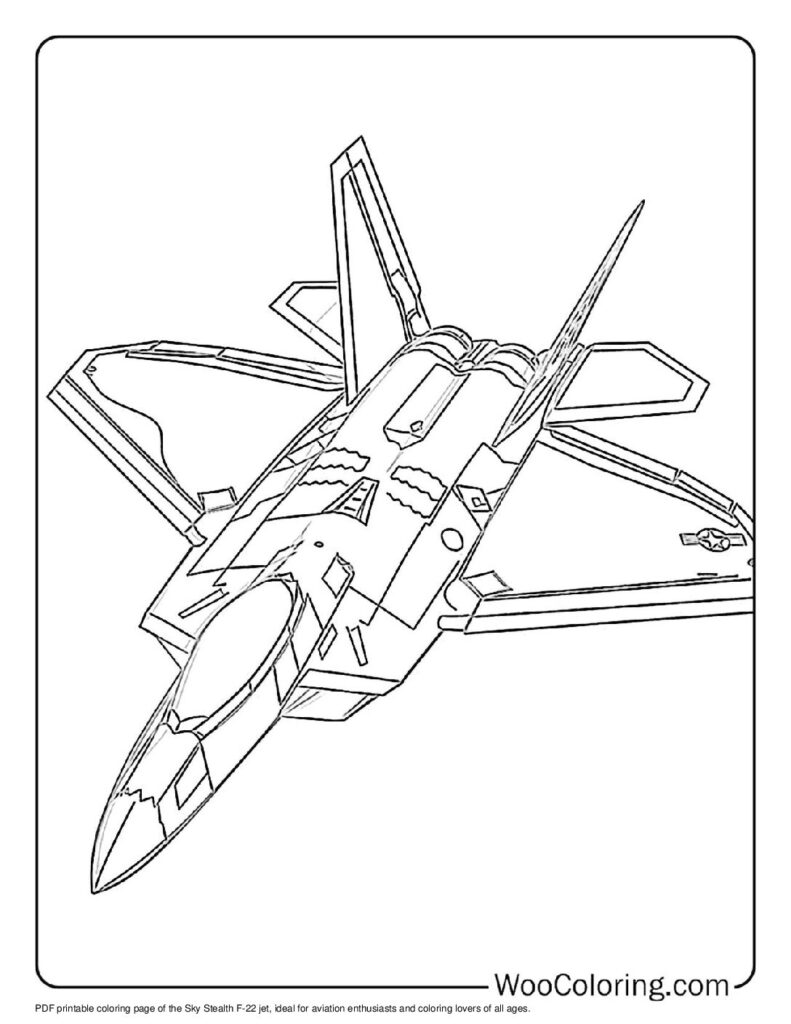 100  Jet coloring pages  Free PDF To Print  - 13