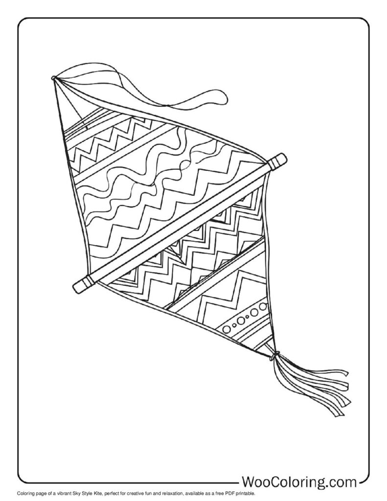 100  Kite coloring pages  Free PDF To Print  - 63