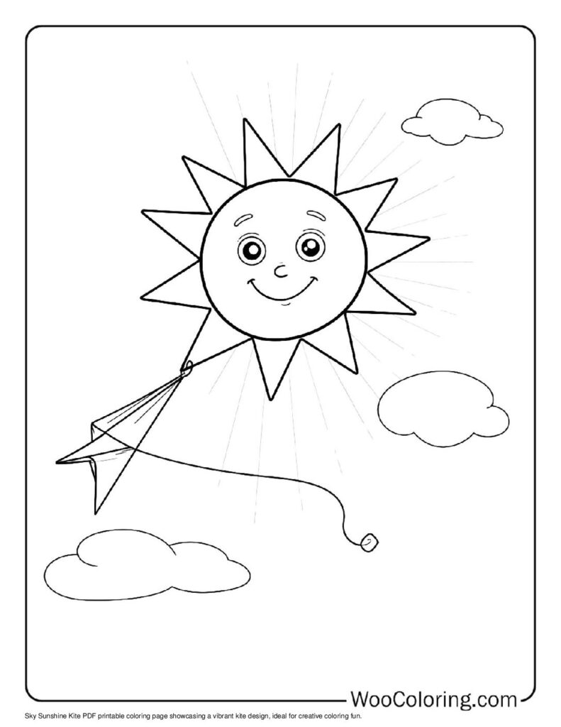 100  Kite coloring pages  Free PDF To Print  - 62