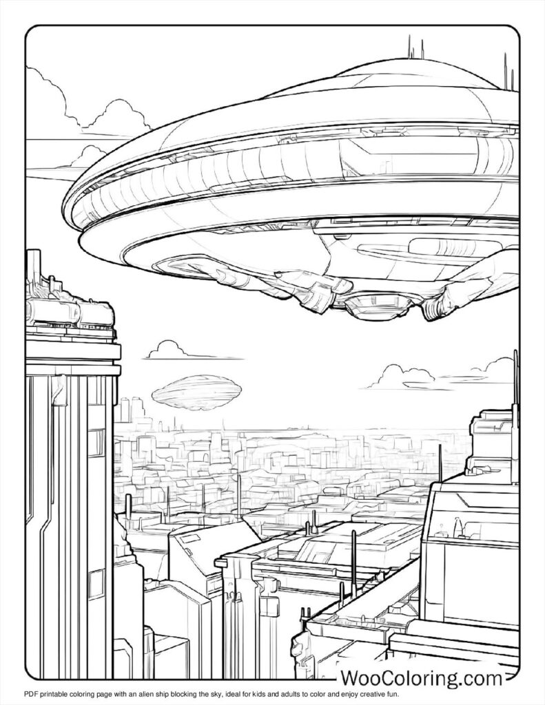 100  Alien coloring pages  Free PDF To Print  - 11