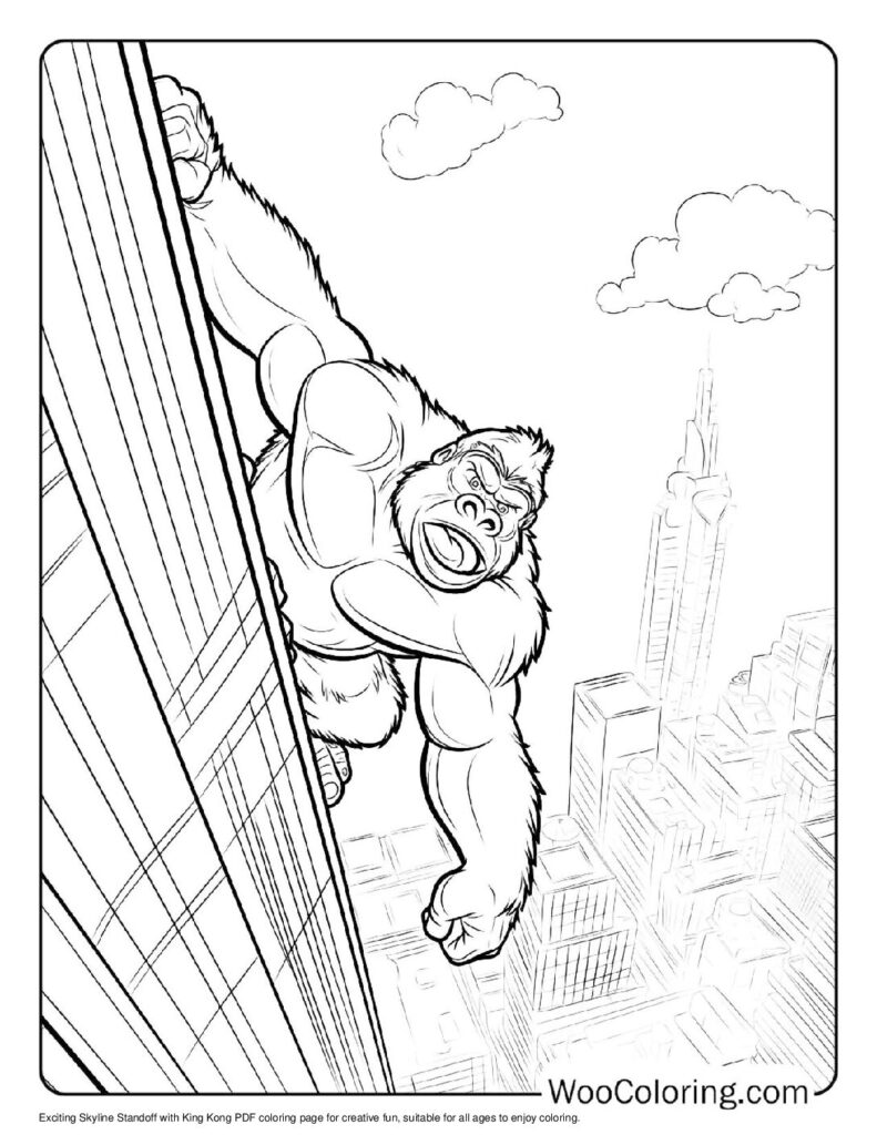 100  King Kong coloring pages  Free PDF To Print  - 25