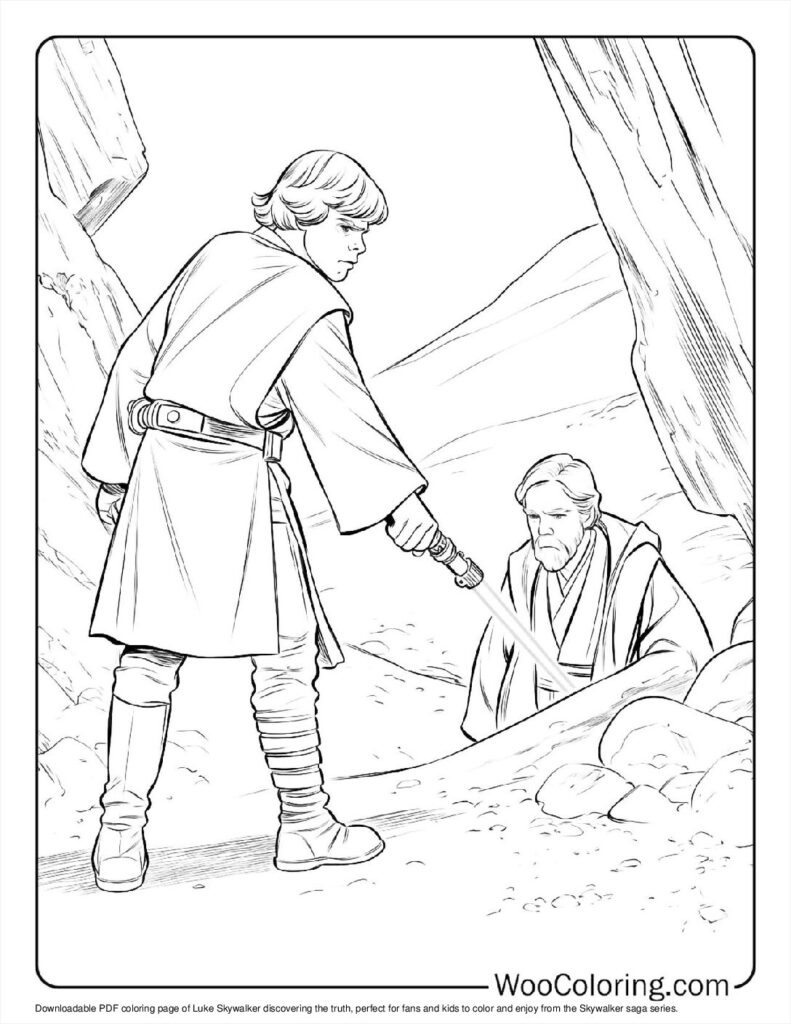 100  Luke Skywalker coloring pages  Free PDF To Print  - 31