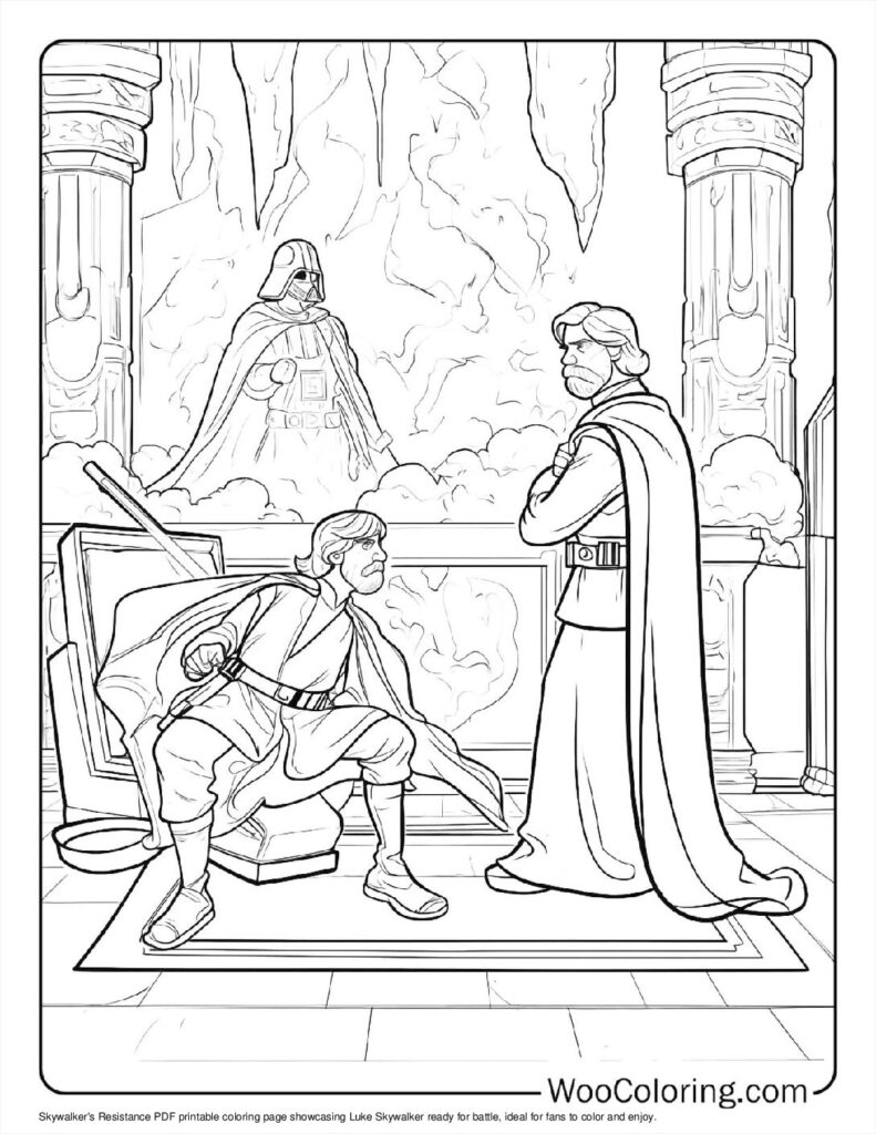 100  Luke Skywalker coloring pages  Free PDF To Print  - 93