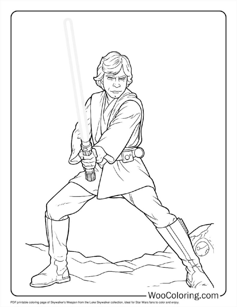100  Luke Skywalker coloring pages  Free PDF To Print  - 6