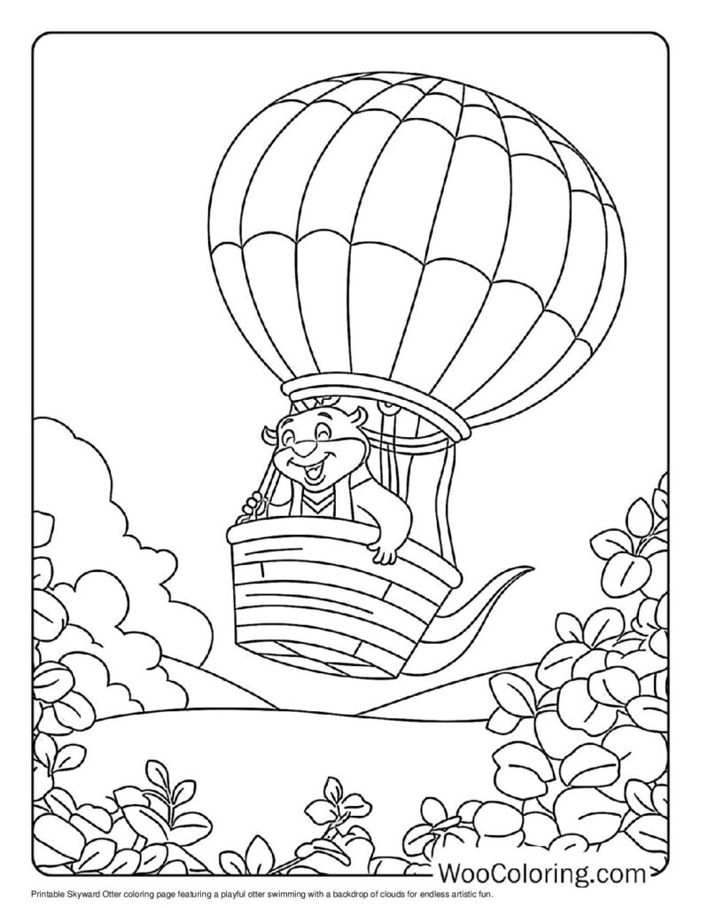 100  Otter coloring pages  Free PDF To Print  - 43