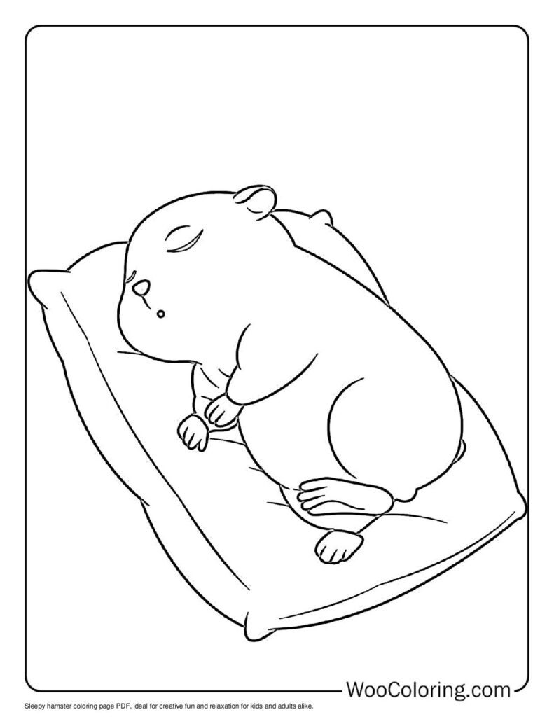 100  Hamster coloring pages  Free PDF To Print  - 86