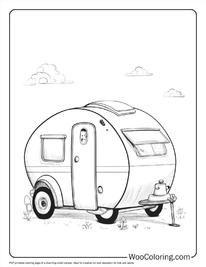 100  Camper   RV coloring pages  Free PDF To Print  - 96