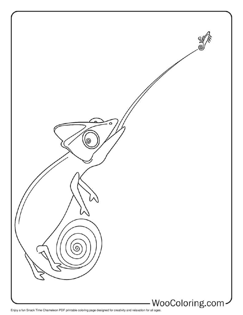 100  Chameleon coloring pages  Free PDF To Print  - 4