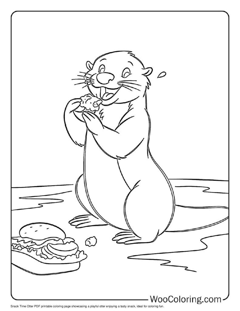 100  Otter coloring pages  Free PDF To Print  - 68