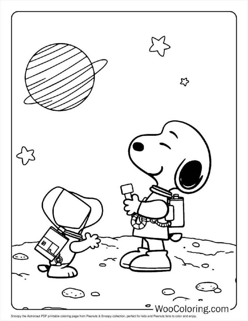 100  Peanuts   Snoopy coloring pages  Free PDF To Print  - 22