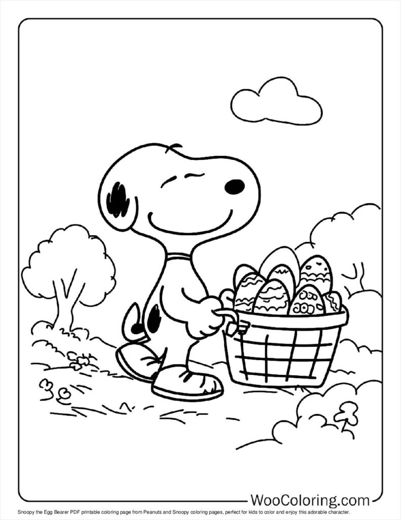 100  Peanuts   Snoopy coloring pages  Free PDF To Print  - 63