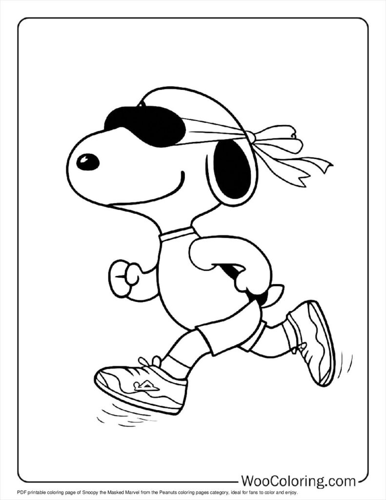 100  Peanuts   Snoopy coloring pages  Free PDF To Print  - 34