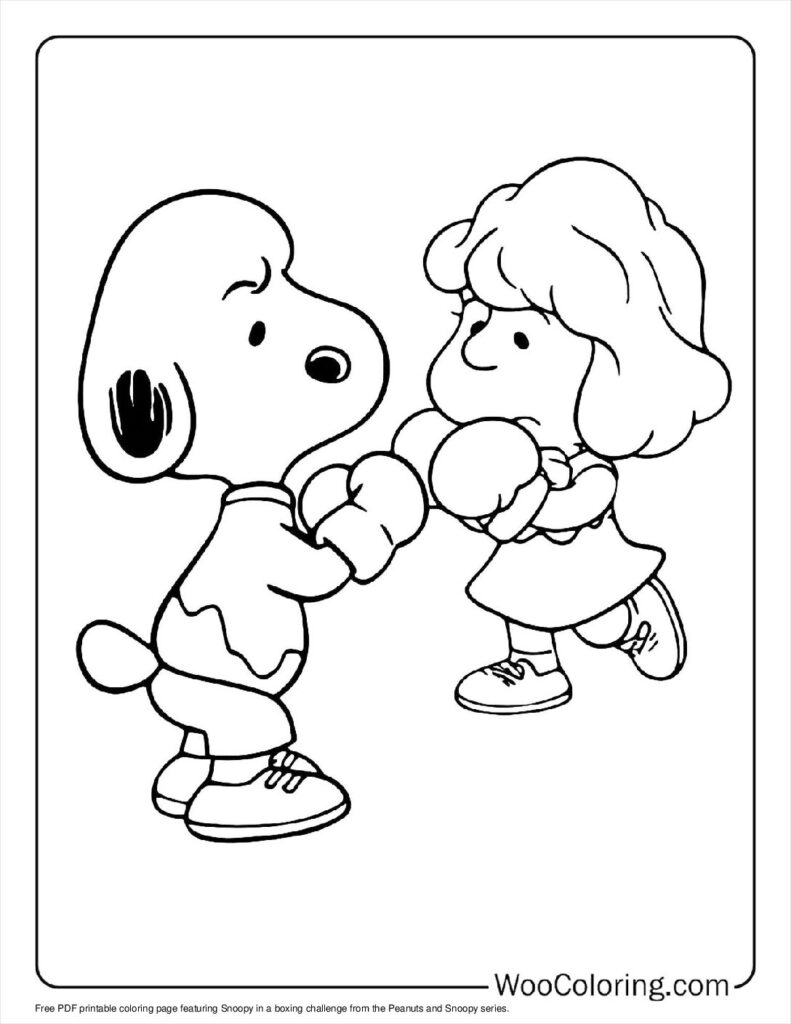 100  Peanuts   Snoopy coloring pages  Free PDF To Print  - 40