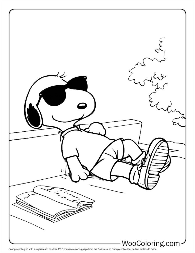 100  Peanuts   Snoopy coloring pages  Free PDF To Print  - 94