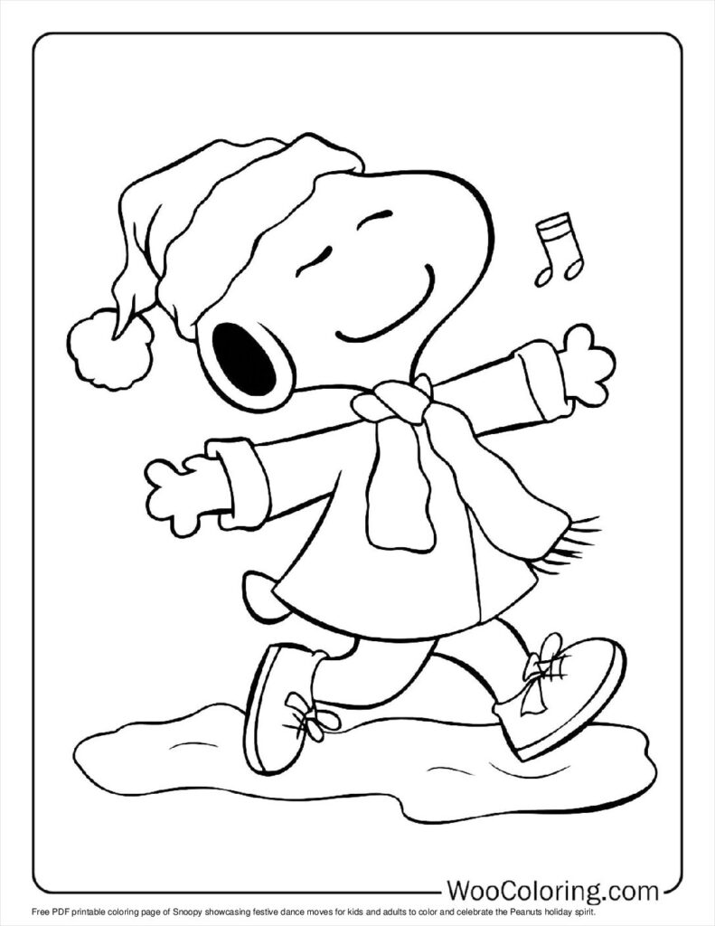 100  Peanuts   Snoopy coloring pages  Free PDF To Print  - 40