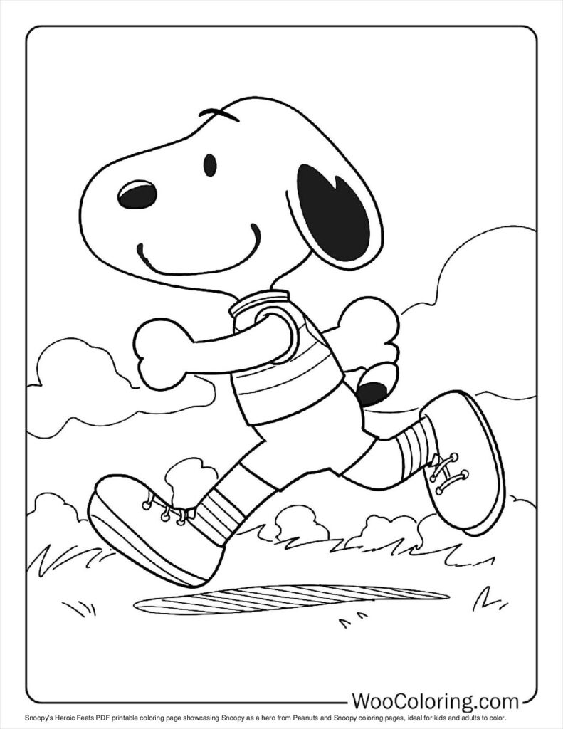 100  Peanuts   Snoopy coloring pages  Free PDF To Print  - 64