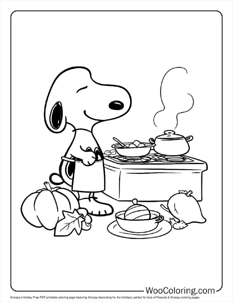 100  Peanuts   Snoopy coloring pages  Free PDF To Print  - 44