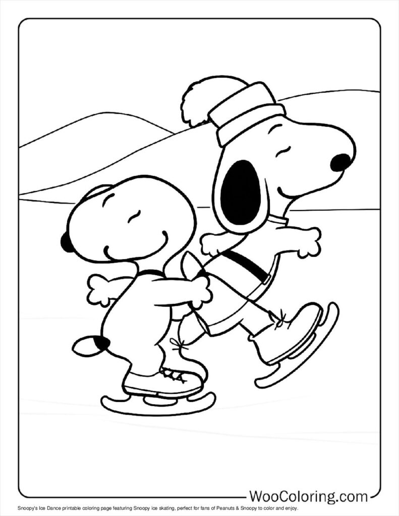 100  Peanuts   Snoopy coloring pages  Free PDF To Print  - 20