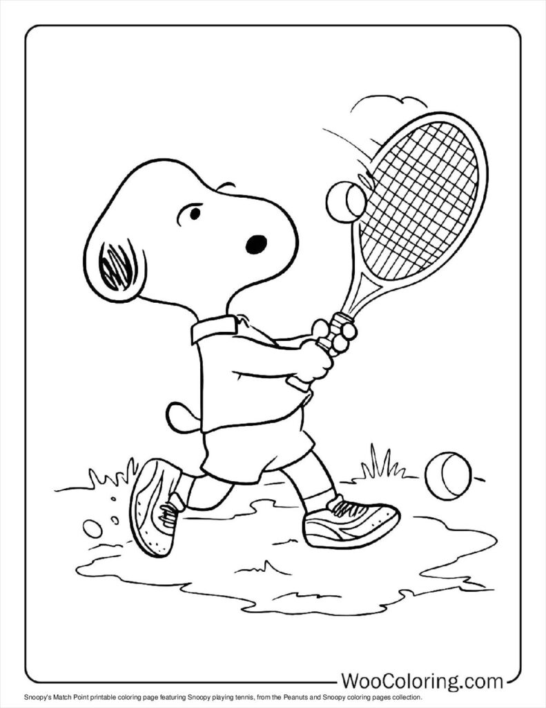 100  Peanuts   Snoopy coloring pages  Free PDF To Print  - 6