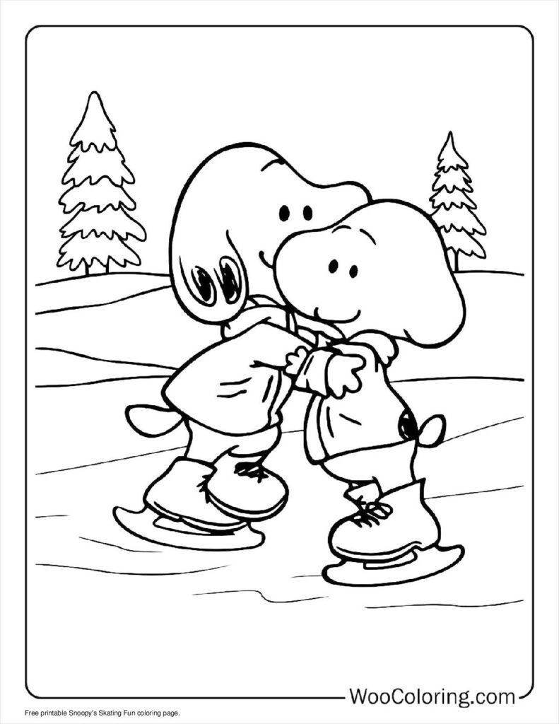 100  Peanuts   Snoopy coloring pages  Free PDF To Print  - 31