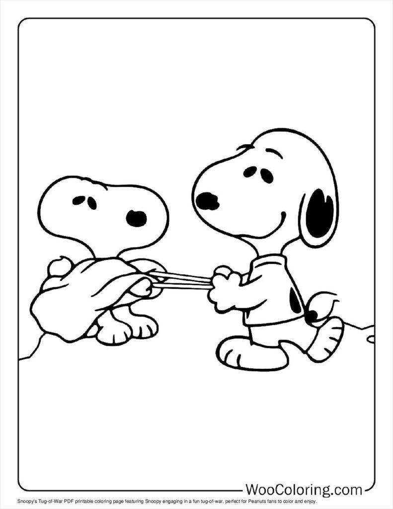 100  Peanuts   Snoopy coloring pages  Free PDF To Print  - 16
