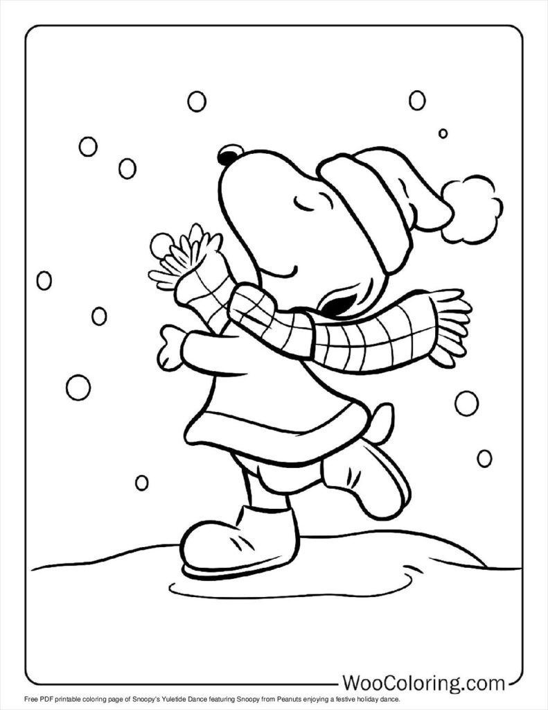 100  Peanuts   Snoopy coloring pages  Free PDF To Print  - 28