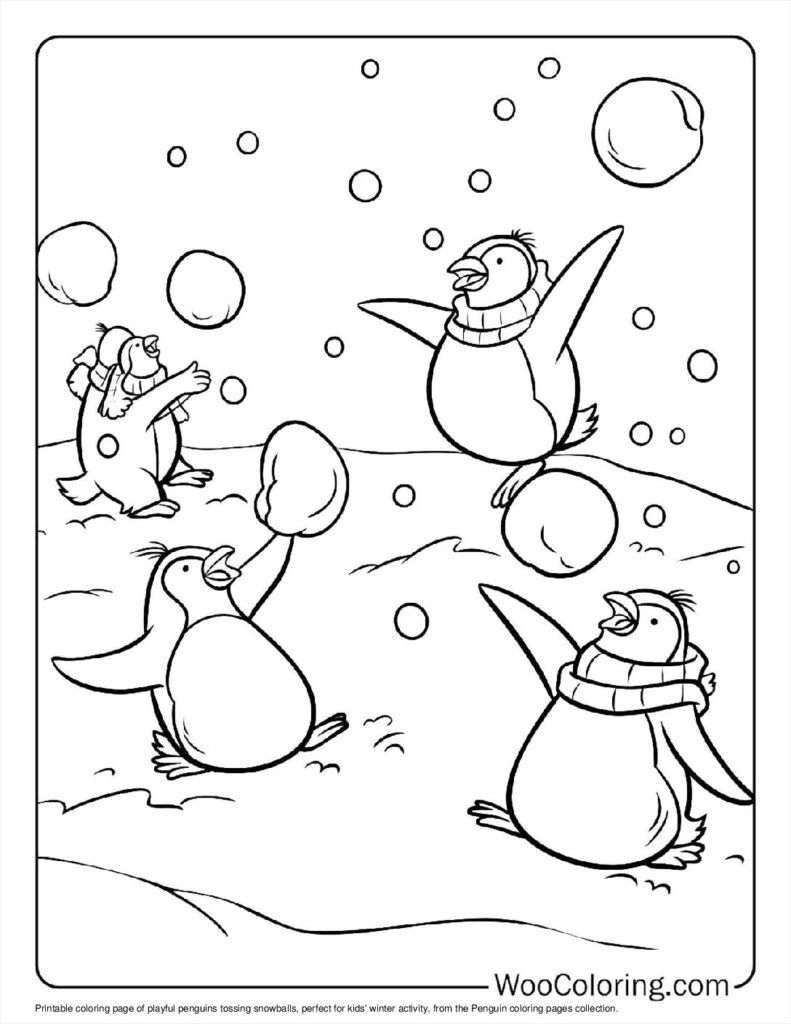 100  Penguin coloring pages  Free PDF To Print  - 14