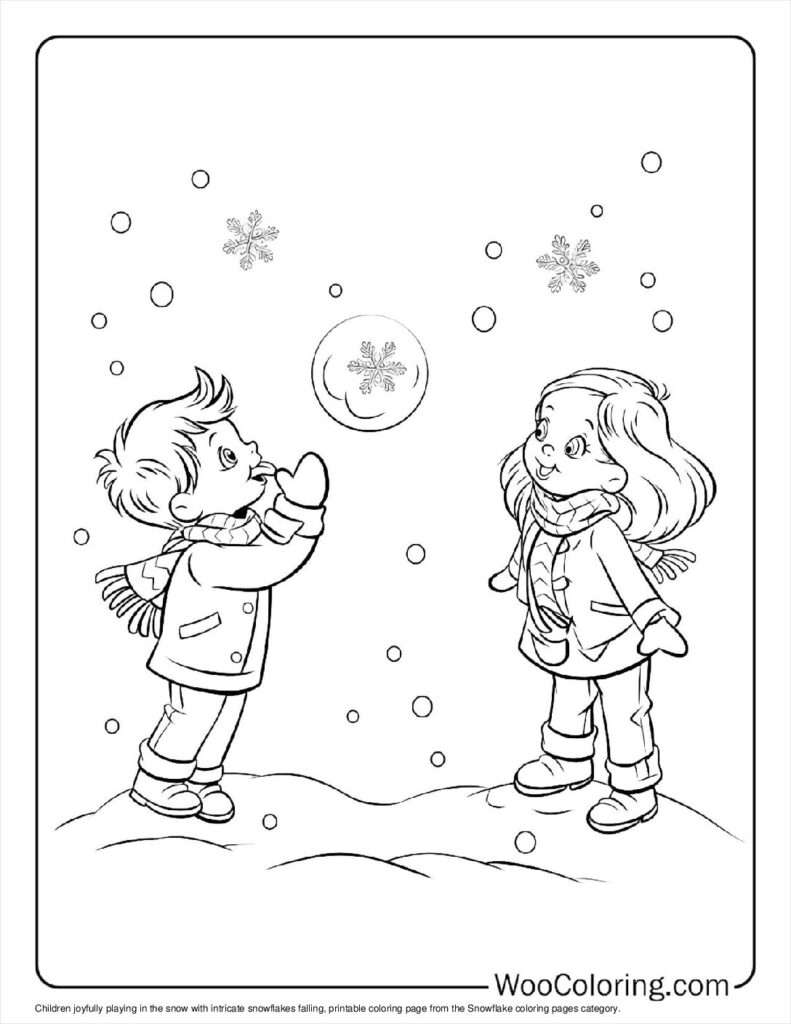 100  Snowflake coloring pages  Free PDF To Print  - 3