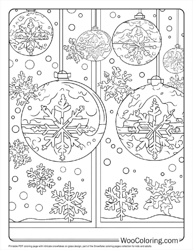 100  Snowflake coloring pages  Free PDF To Print  - 29