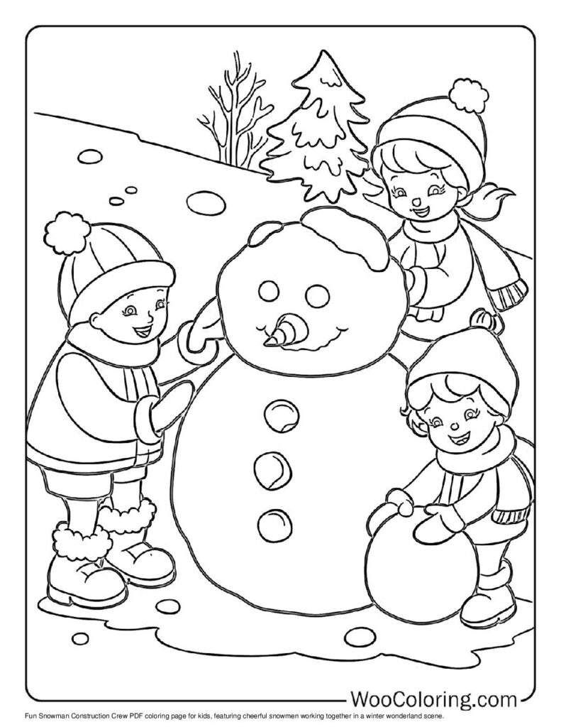 100  Snowman coloring pages  Free PDF To Print  - 8