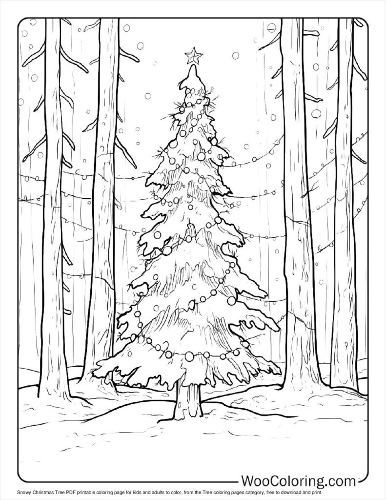 100  Tree coloring pages  Free PDF To Print  - 99