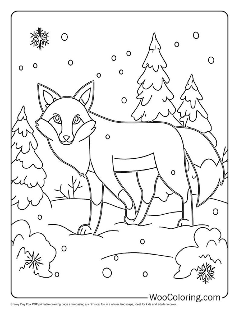 100  Fox coloring pages  Free PDF To Print  - 15