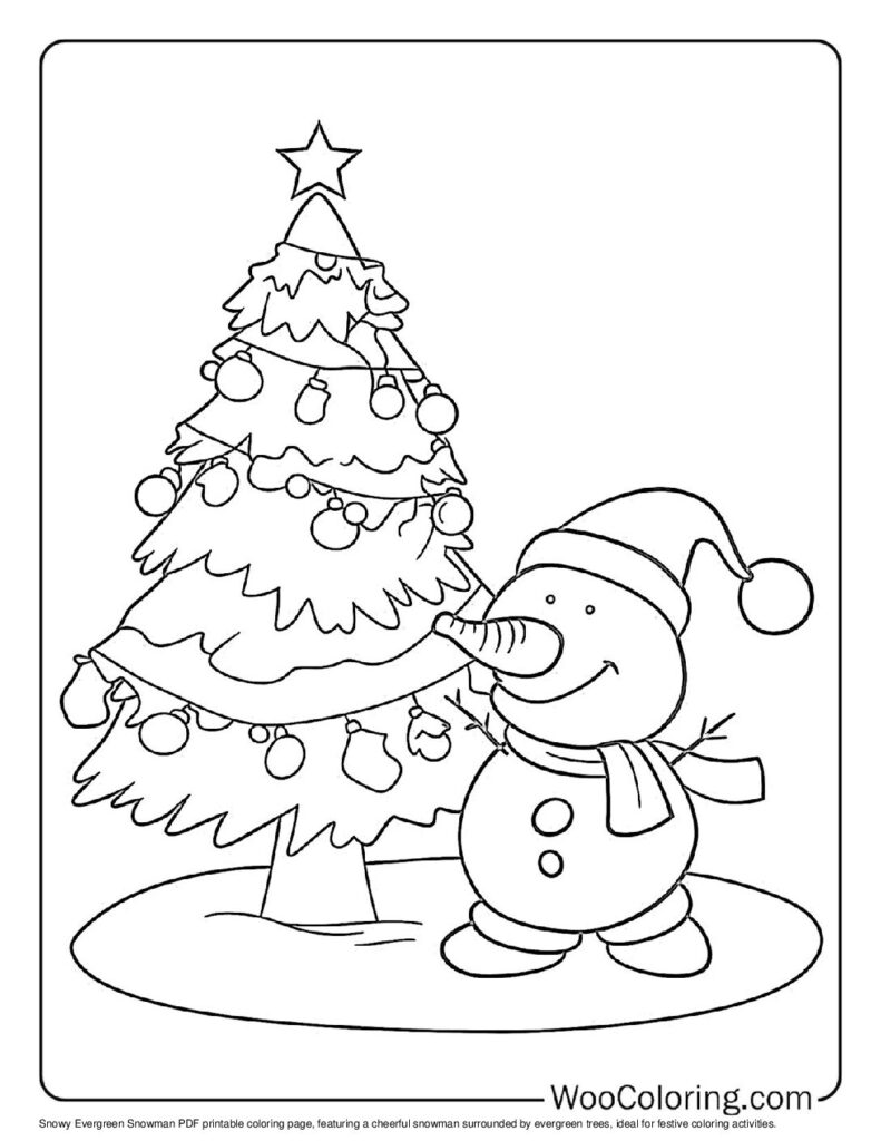 100  Snowman coloring pages  Free PDF To Print  - 63