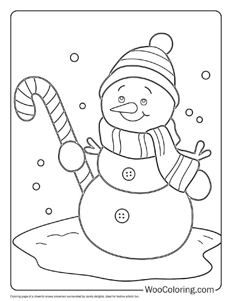 100  Snowman coloring pages  Free PDF To Print  - 59