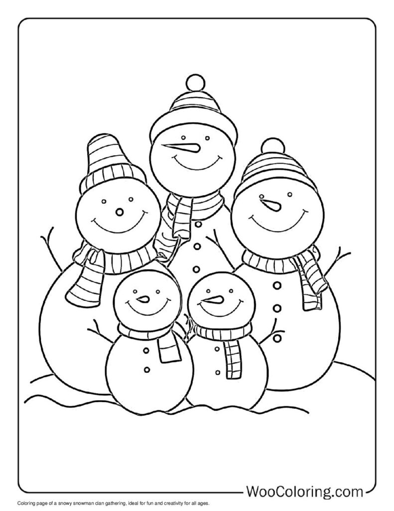 100  Snowman coloring pages  Free PDF To Print  - 26
