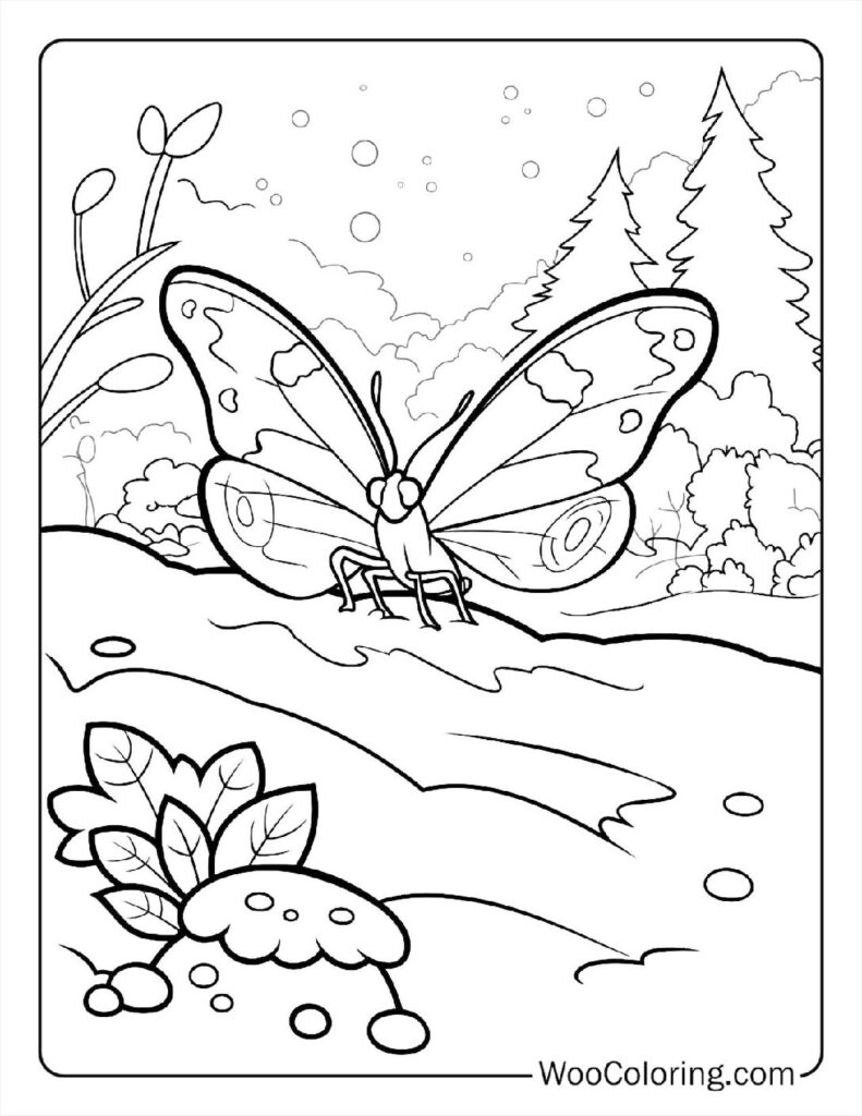 100  Butterfly coloring pages  Free PDF To Print  - 40
