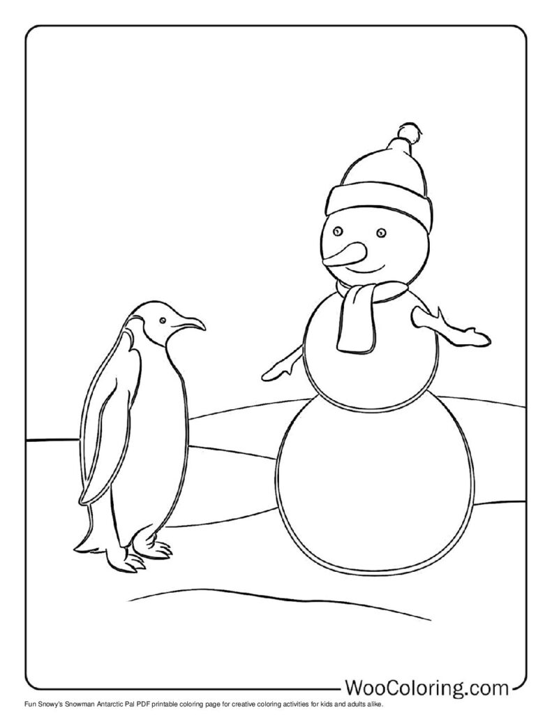 100  Snowman coloring pages  Free PDF To Print  - 84