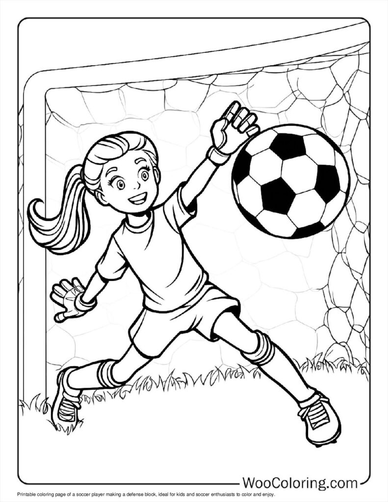 100  Soccer coloring pages  Free PDF To Print  - 50